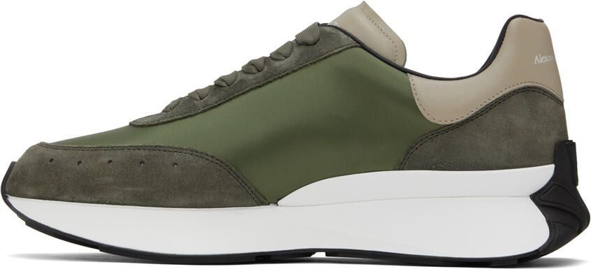 Alexander McQueen Khaki Sprint Runner Sneakers - Picture 3