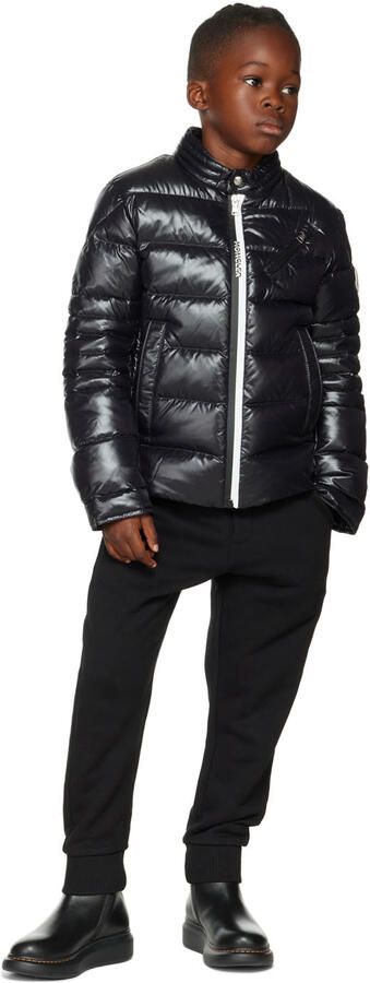 Alexander McQueen Kids Black & Orange Oversized Chelsea Boots - Picture 4