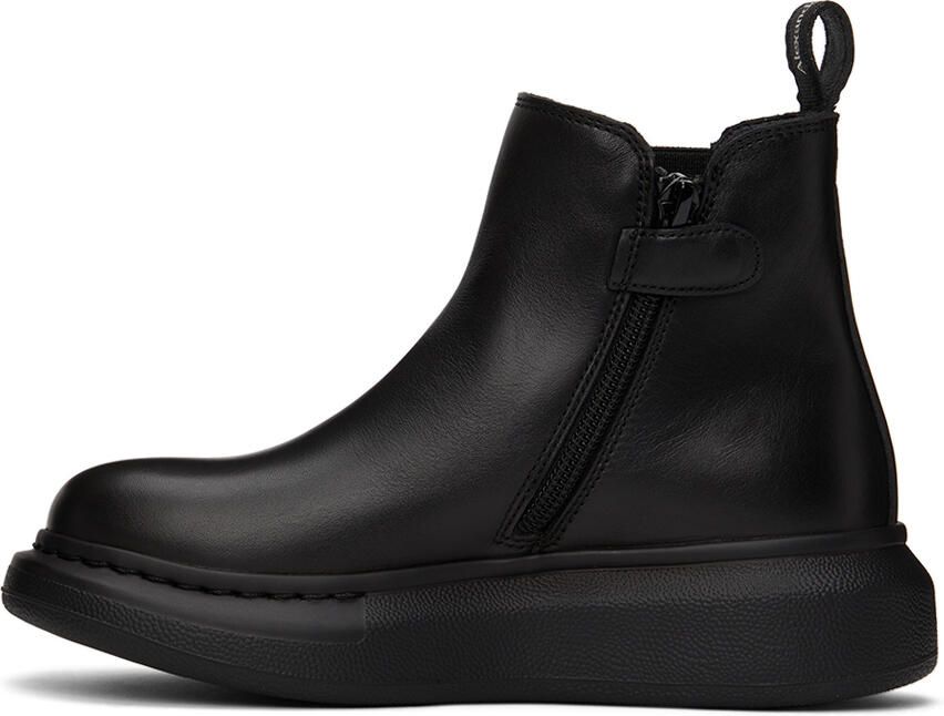 Alexander McQueen Kids Black Hybrid Chelsea Boots - Picture 3