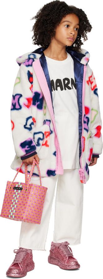 Alexander McQueen Kids Pink All Over Glitter Sneakers - Picture 4