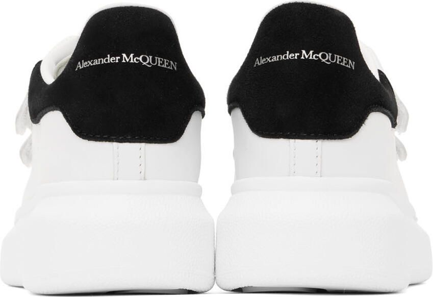 Alexander McQueen Kids White & Black Oversized Velcro Sneakers