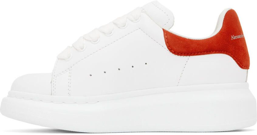 Alexander McQueen Kids White & Red Oversized Sneakers - Picture 3