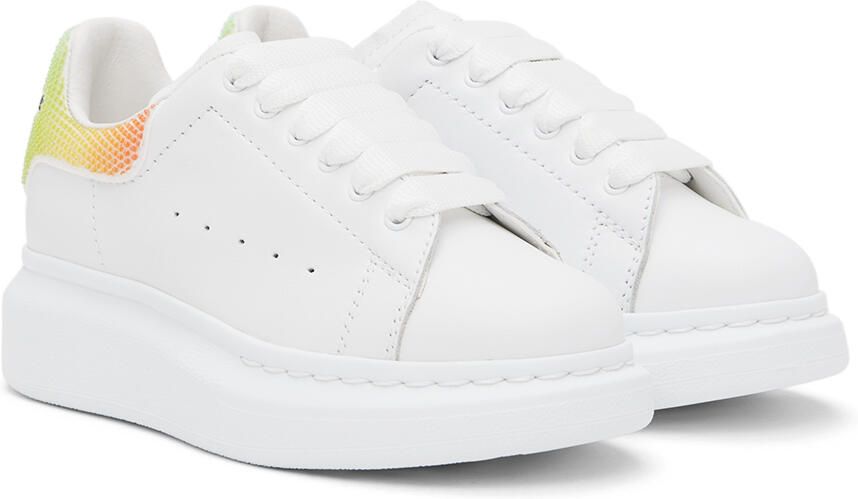 Alexander McQueen Kids White Oversized Sneakers - Picture 2