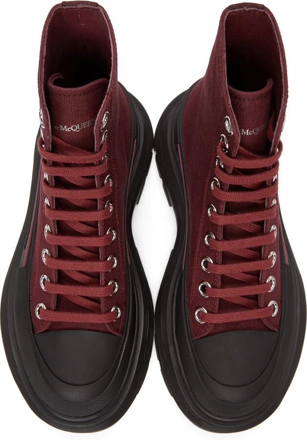 Alexander McQueen Purple Tread Slick High Sneakers