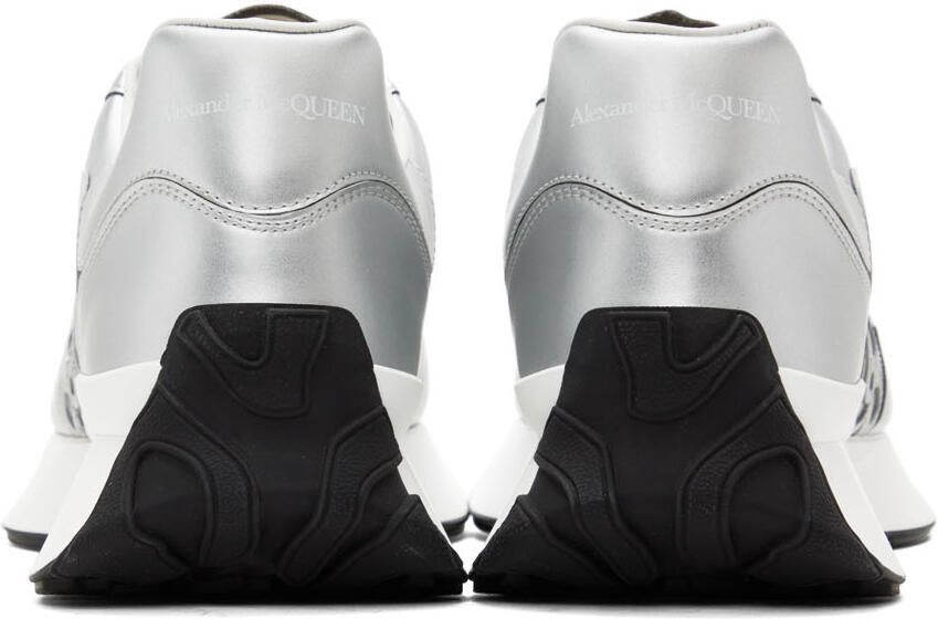 Alexander McQueen Silver Sprint Runner Sneakers