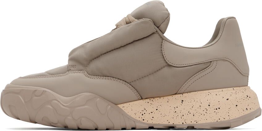 Alexander McQueen Taupe Court Sneakers - Picture 3
