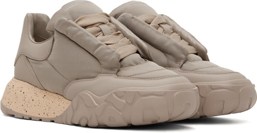 Alexander McQueen Taupe Court Sneakers - Picture 2
