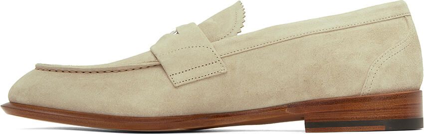Alexander McQueen Taupe Suede Loafers - Picture 4