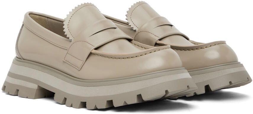 Alexander McQueen Taupe Wander Loafers - Picture 2