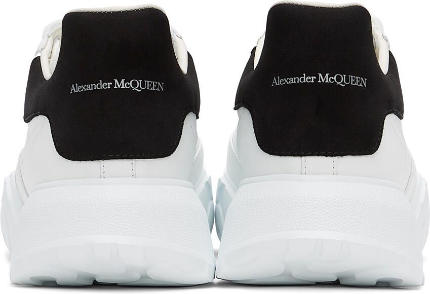 Alexander McQueen White & Black Court Trainer Sneakers - Picture 2