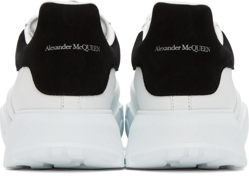 Alexander McQueen White & Black Court Trainer Sneakers - Picture 2