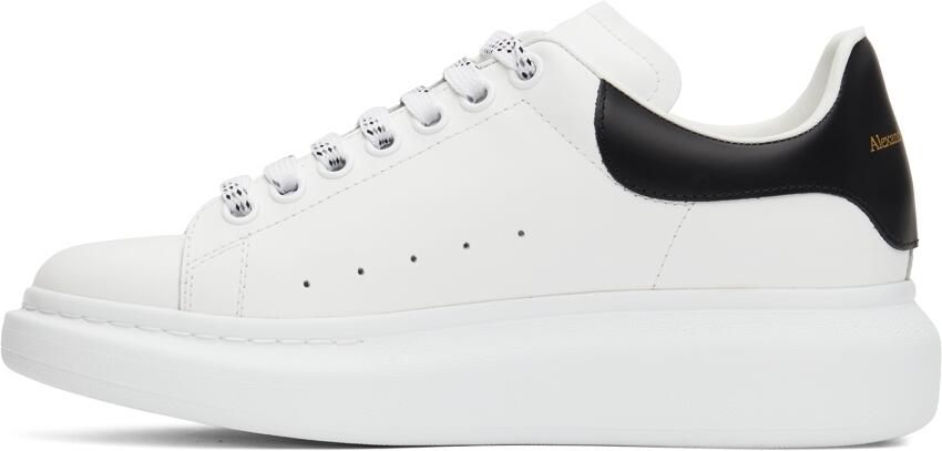 Alexander McQueen White & Black Oversized Sneakers - Picture 3
