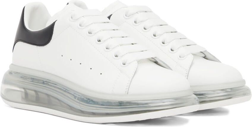 Alexander McQueen White & Black Oversized Sneakers - Picture 2