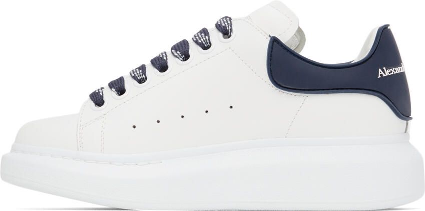 Alexander McQueen White & Black Oversized Sneakers - Picture 4