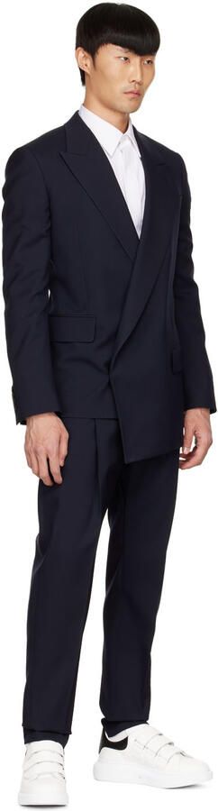 Alexander McQueen White & Black Oversized Triple Strap Sneakers - Picture 4