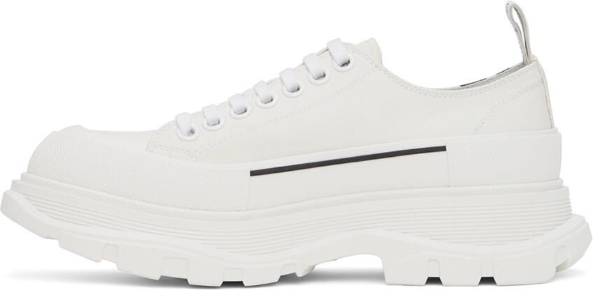 Alexander McQueen White & Black Tread Slick Graffiti Sneakers - Picture 4