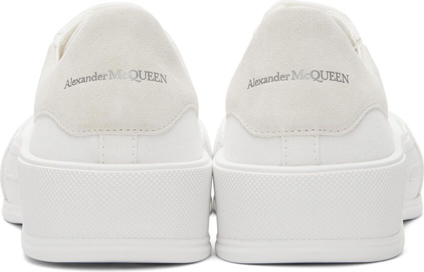 Alexander McQueen White & Off-White Deck Plimsoll Sneakers - Picture 2