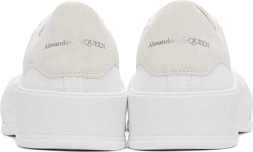 Alexander McQueen White & Off-White Deck Plimsoll Sneakers - Picture 2
