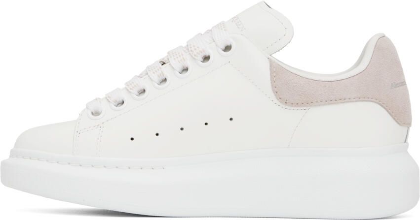 Alexander McQueen White & Pink Oversized Sneakers - Picture 3