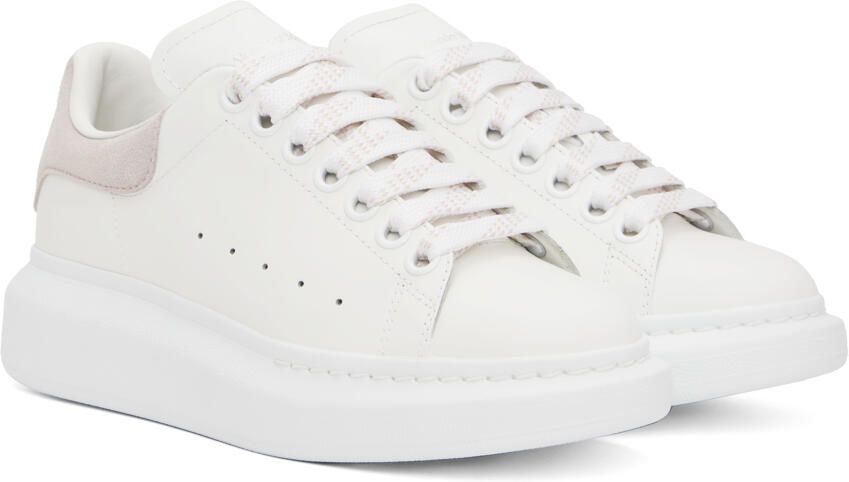 Alexander McQueen White & Pink Oversized Sneakers - Picture 2