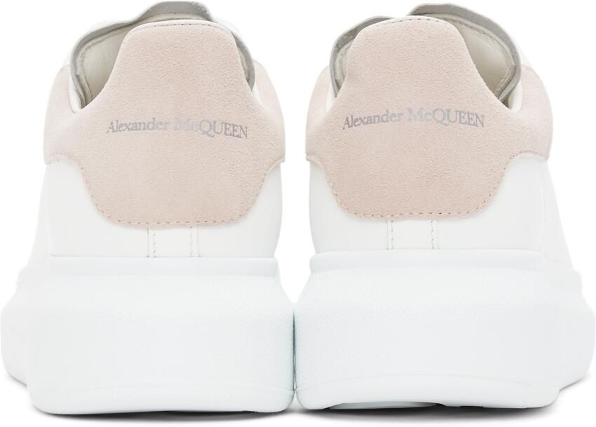 Alexander McQueen White & Pink Oversized Sneakers - Picture 2