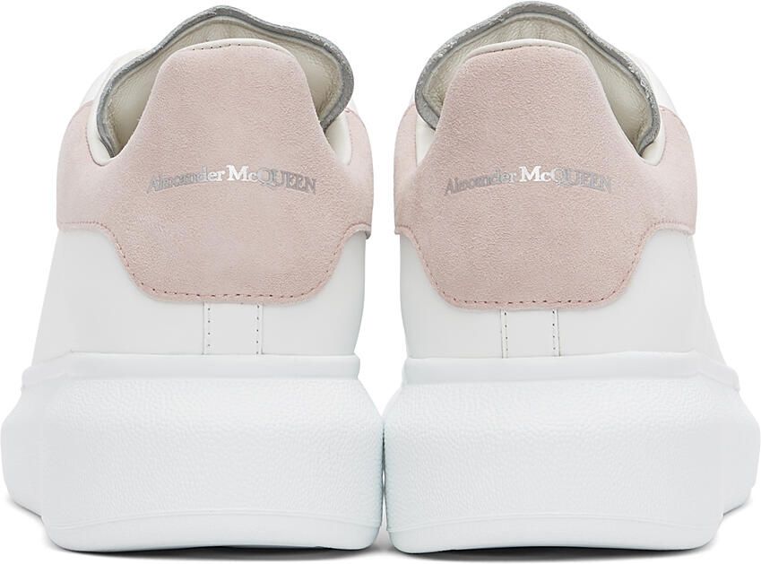 Alexander McQueen White & Pink Oversized Sneakers - Picture 2