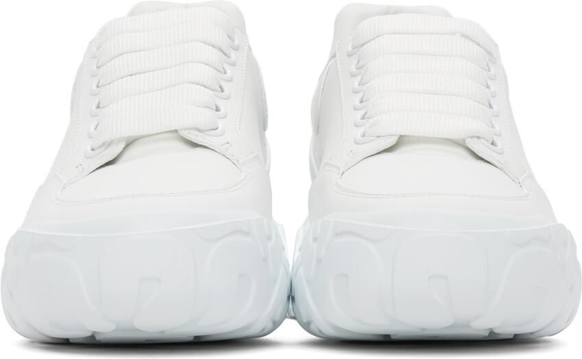 Alexander McQueen White Court Trainer Sneakers - Picture 2