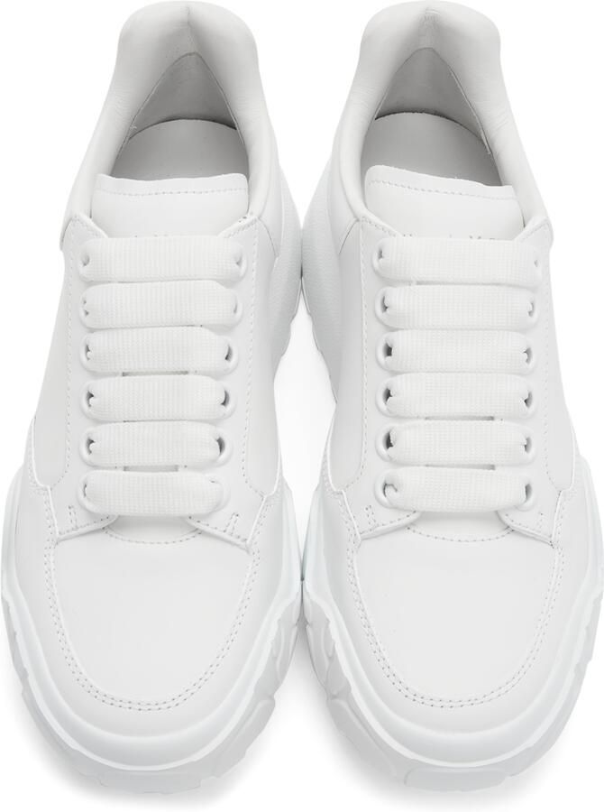 Alexander McQueen White Court Trainer Sneakers