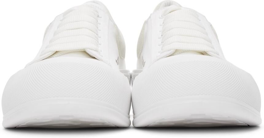 Alexander McQueen White Deck Lace-Up Plimsoll - Picture 3