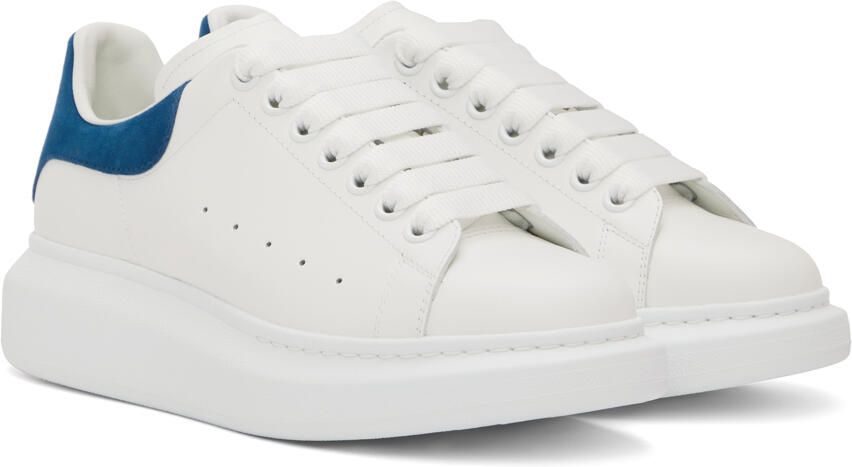 Alexander McQueen White Oversized Low-Top Sneakers - Picture 2