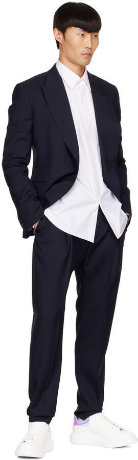 Alexander McQueen White Oversized Sneakers - Picture 4