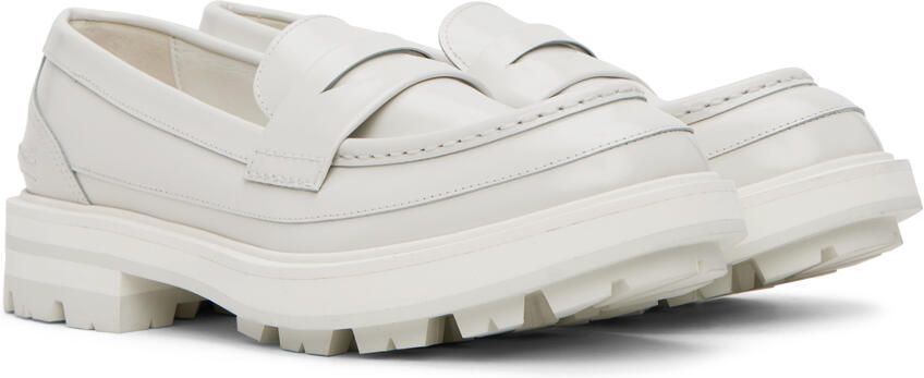 Alexander McQueen White Polished Loafers - Picture 2