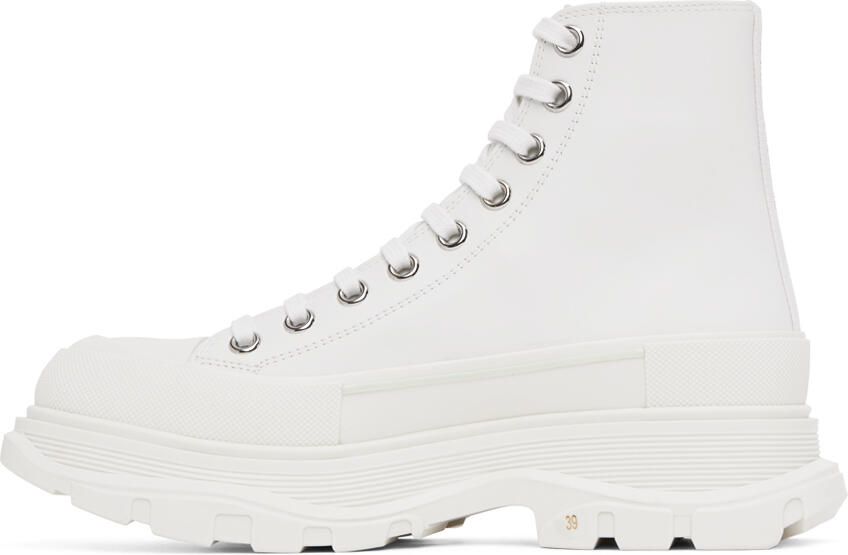 Alexander McQueen White Printed Sneakers - Picture 3