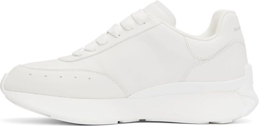 Alexander McQueen White Sprint Runner Sneakers - Picture 3