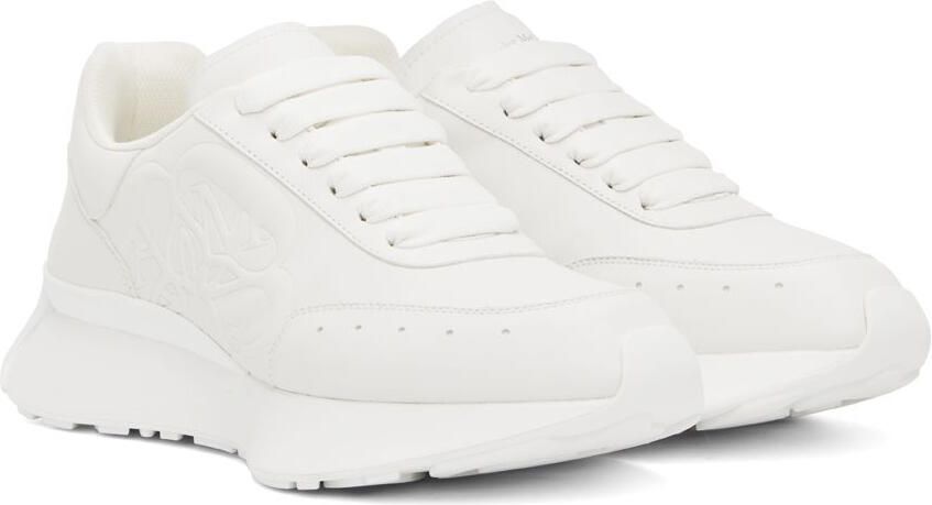 Alexander McQueen White Sprint Runner Sneakers - Picture 2