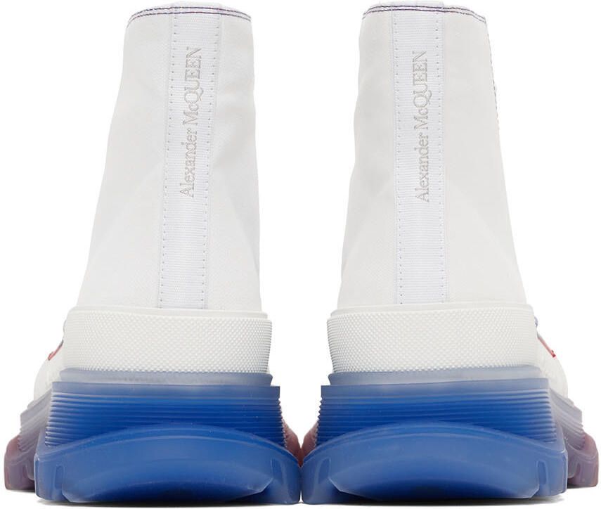 Alexander McQueen White Tread Slick Hi Sneakers
