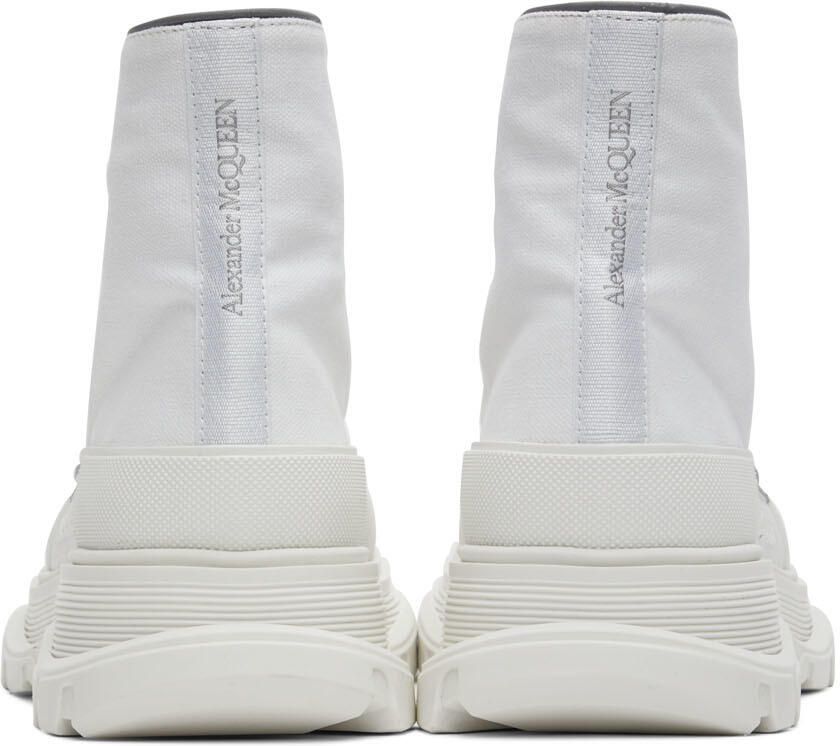 Alexander McQueen White Tread Slick High Sneakers