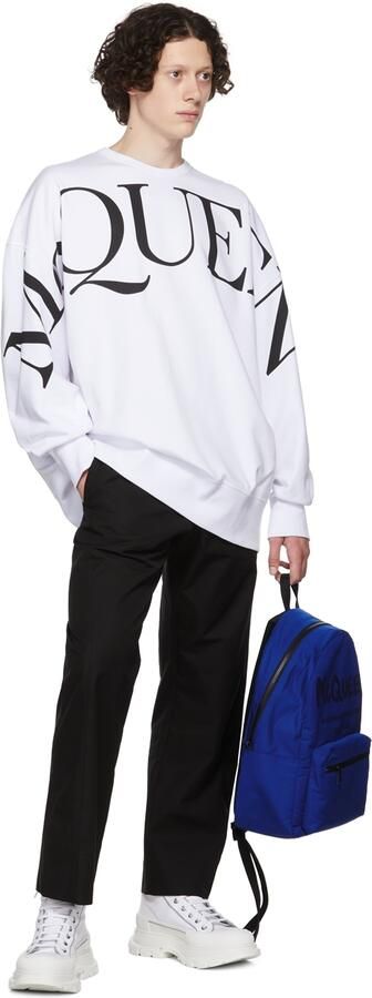 Alexander McQueen White Tread Slick High Sneakers - Picture 4