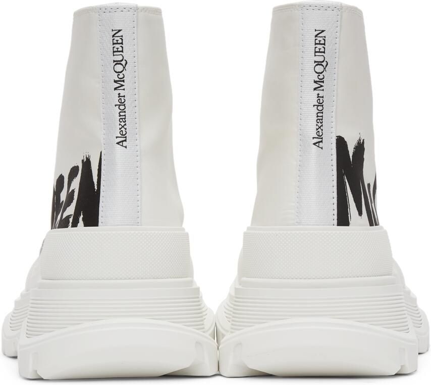 Alexander McQueen White Tread Slick High Sneakers
