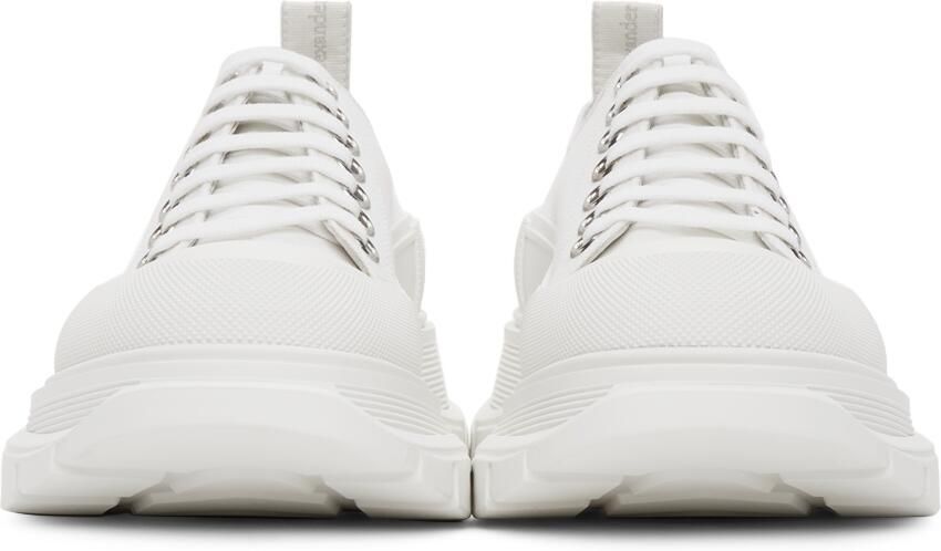 Alexander McQueen White Tread Slick Sneakers - Picture 3