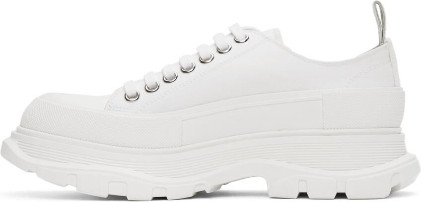 Alexander McQueen White Tread Slick Sneakers - Picture 4