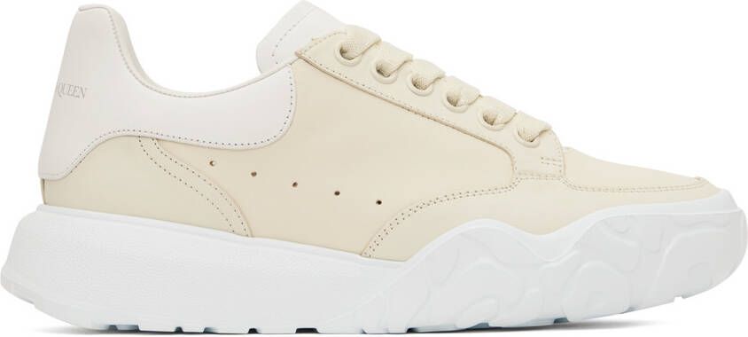 Alexander McQueen Beige Court Sneakers