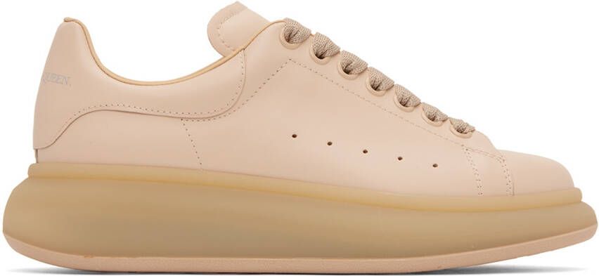 Alexander McQueen Beige Leather Sneakers