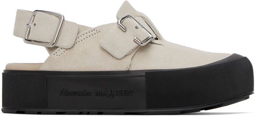 Alexander McQueen Beige Mount Slick Sandals - Picture 5