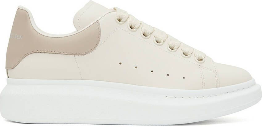 Alexander McQueen Beige Oversized Sneakers - Picture 5