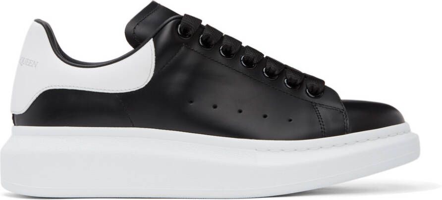 Alexander McQueen Black & White Oversized Sneakers - Picture 3