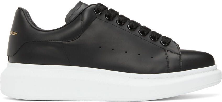 Alexander McQueen Black & White Oversized Sneakers - Picture 5
