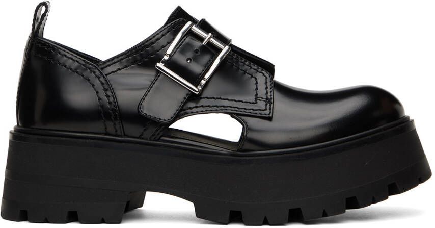 Alexander McQueen Black Buckle Derbys