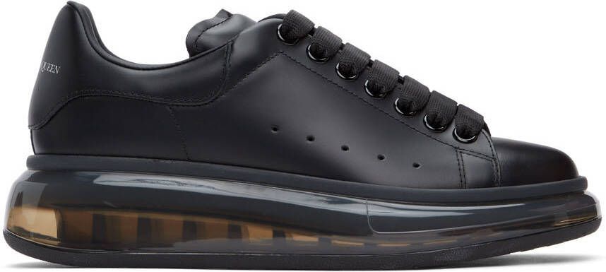 Alexander McQueen Black Clear Sole Oversized Sneakers - Picture 4