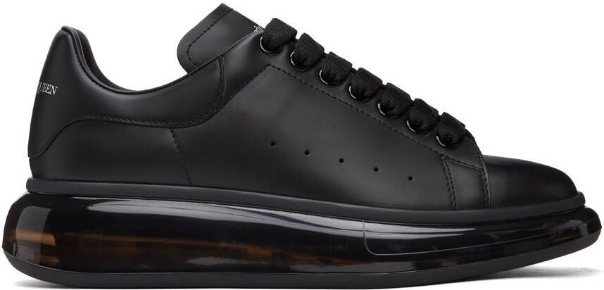 Alexander McQueen Black Clear Sole Oversized Sneakers - Picture 4